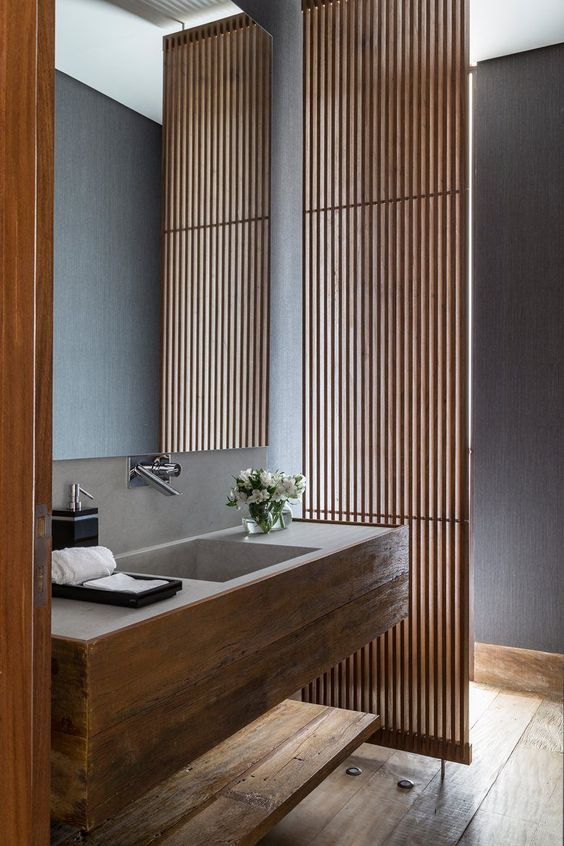 23. Modern Bathroom Features Wall