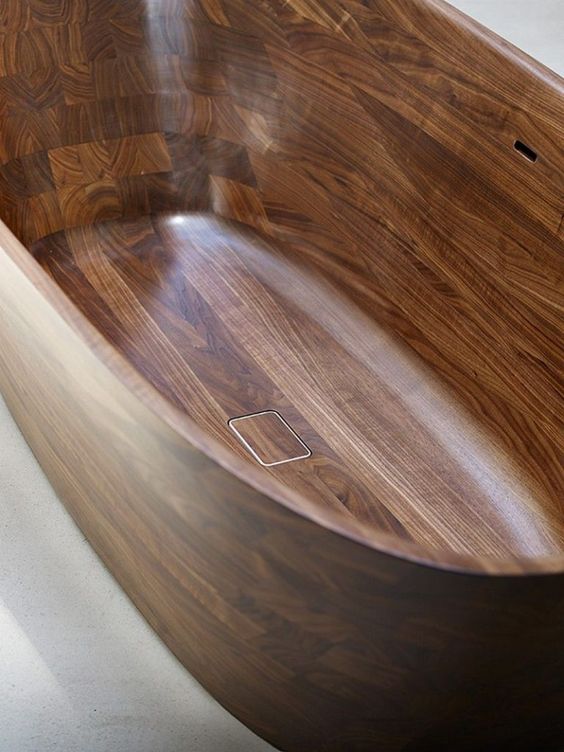 42. State of the Art Walnut Bathtub Craftsmanship