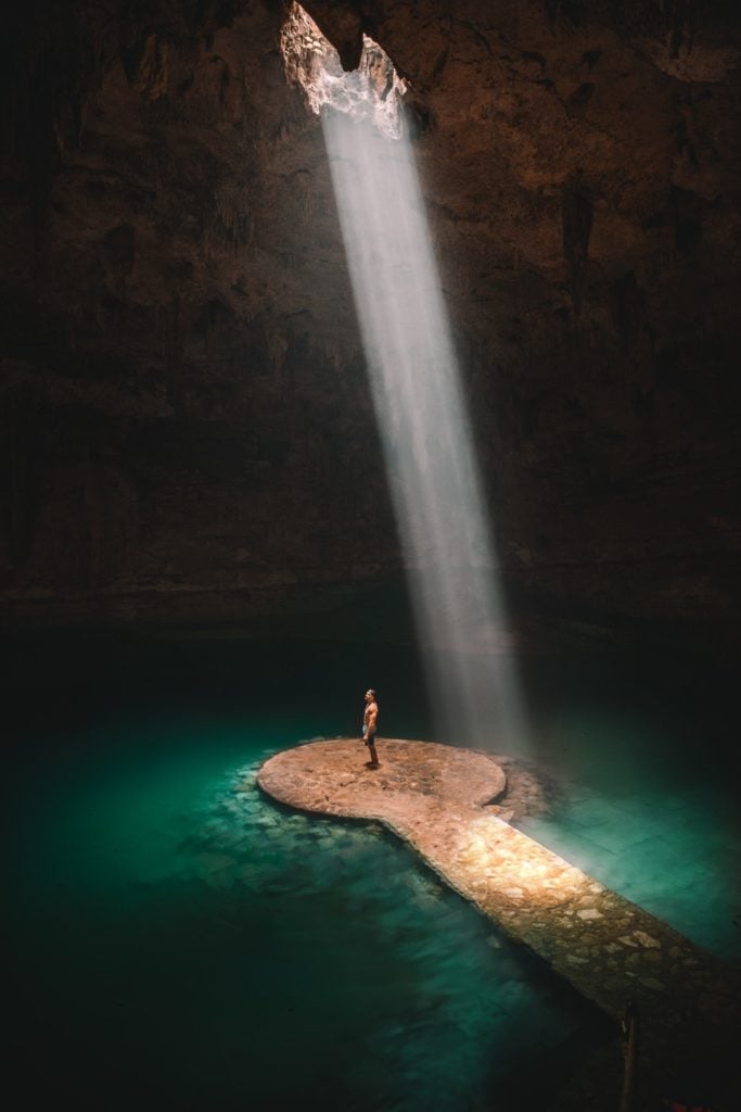 Cenote swimming is a must in tulum mexico