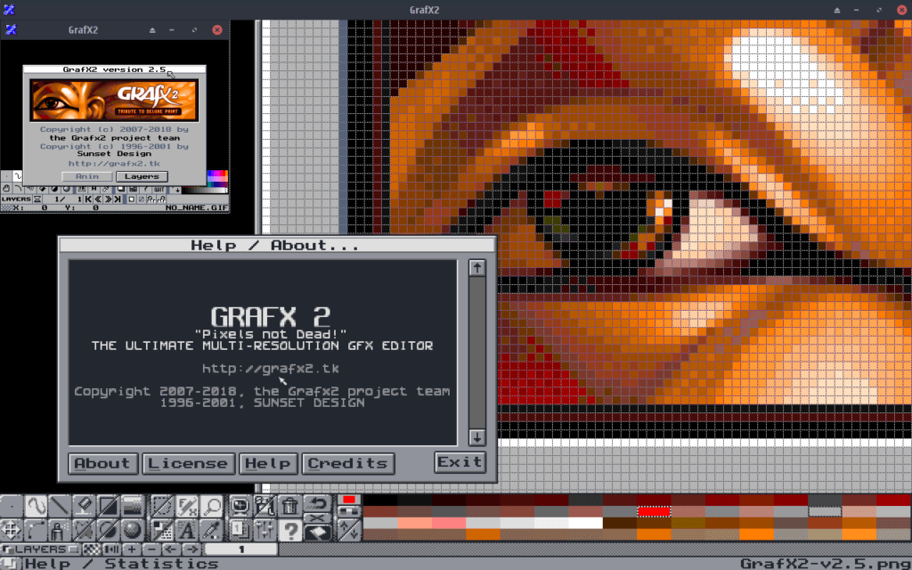 GrafX2 pixel software editor