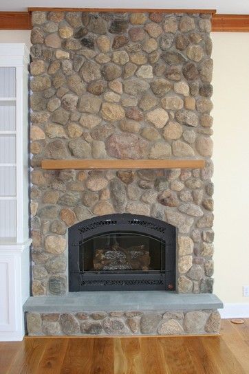   Fieldstone Fireplace