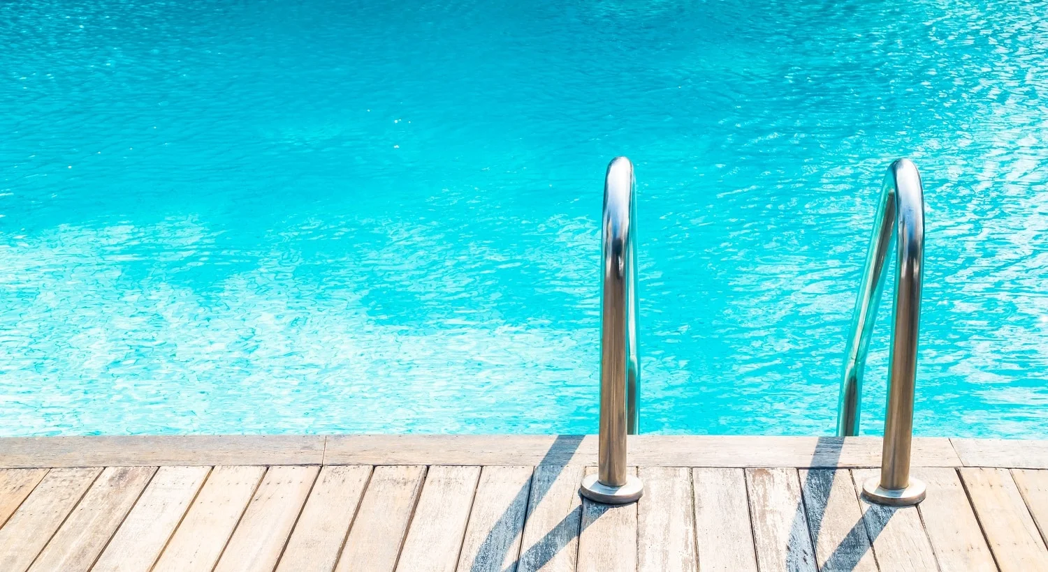 Stair swimming pool in beautiful luxury hotel pool resort