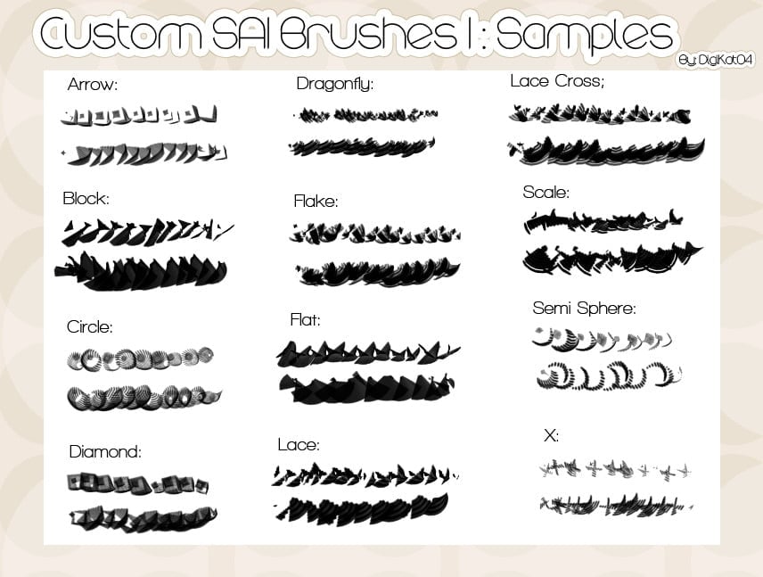 Custom SAI Brushes