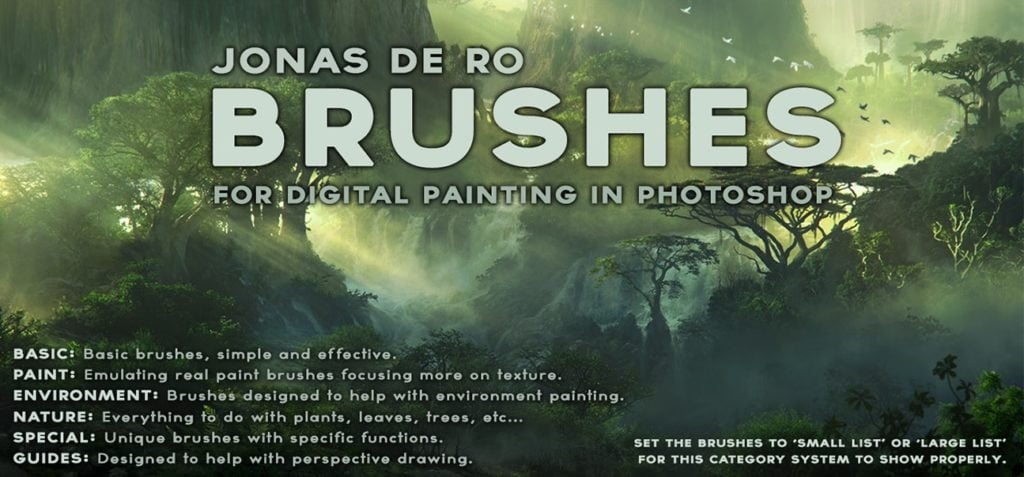 Free PS/GIMP brush set by Jonas De Ro