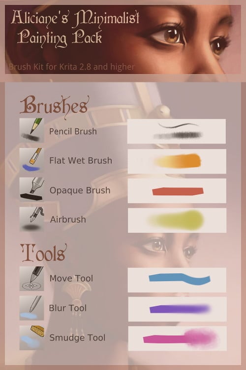 13. Minimalist Brush Pack by Aliciane
