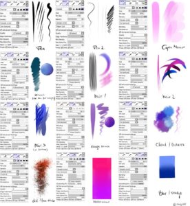 20 Best Paint Tool Sai Brushes And Textures 