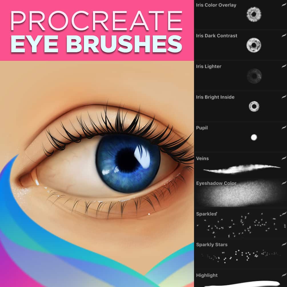 36. Eye Brushes procreate