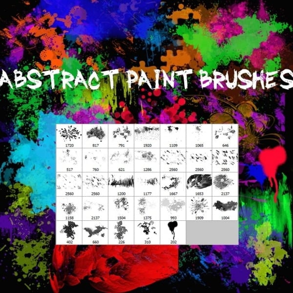 Abstract Paintbrushes