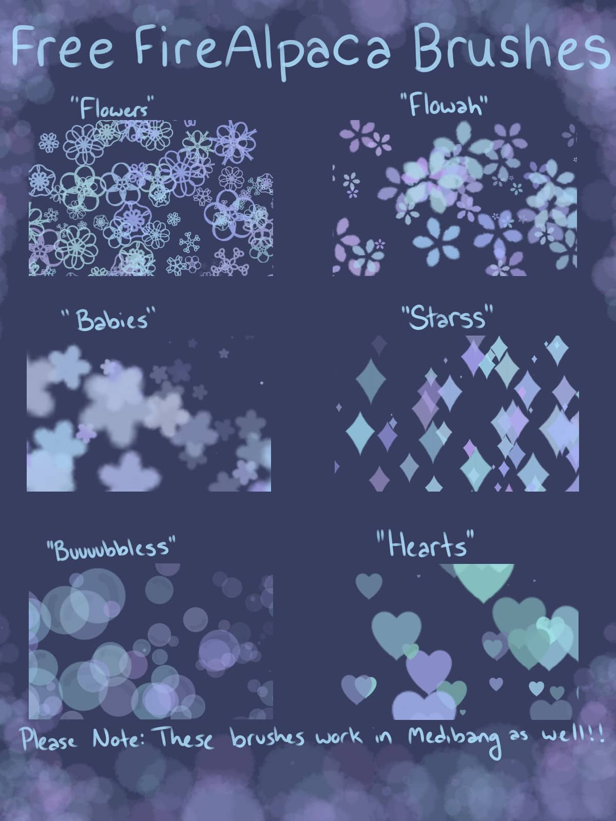 Flowers, Hearts, and Stars