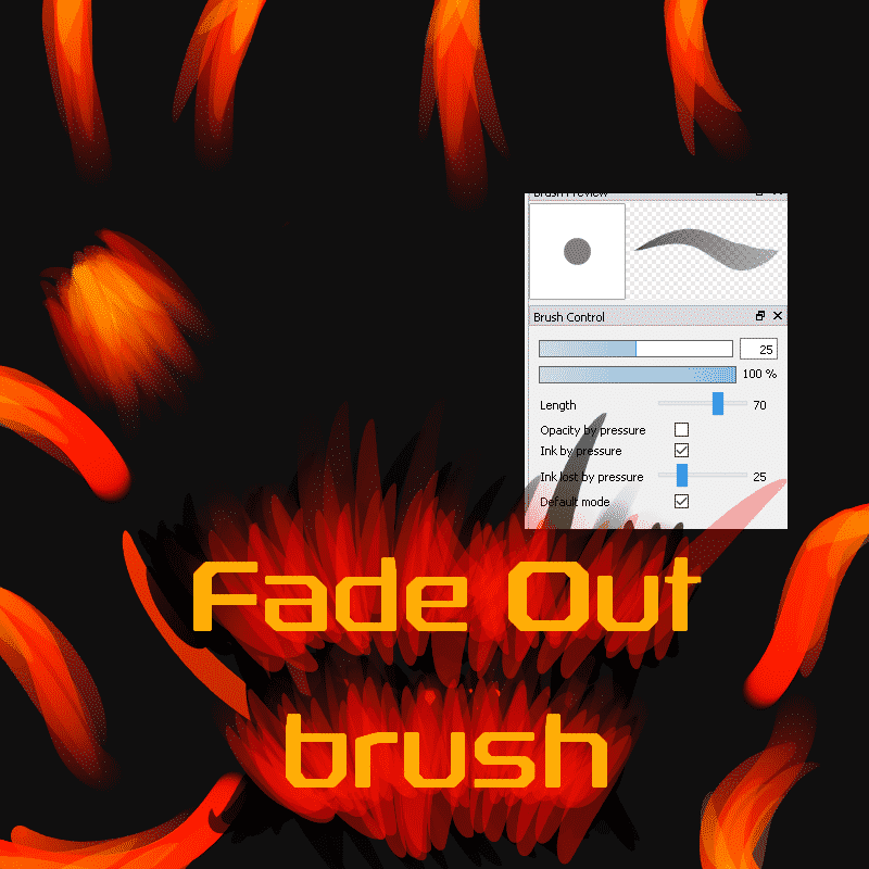 Fade Out Fire Brush