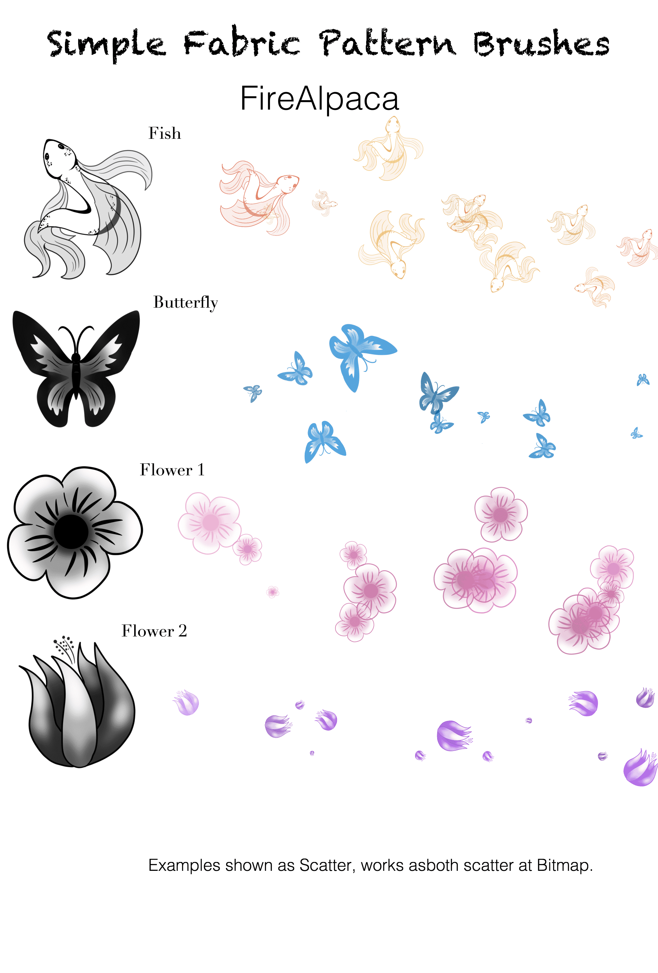 Simple Fabric Pattern Brushes