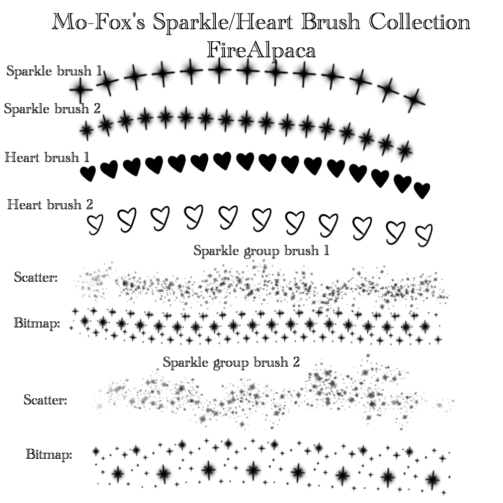 Mo-Fox’s Sparkle/Heart Brush Collection