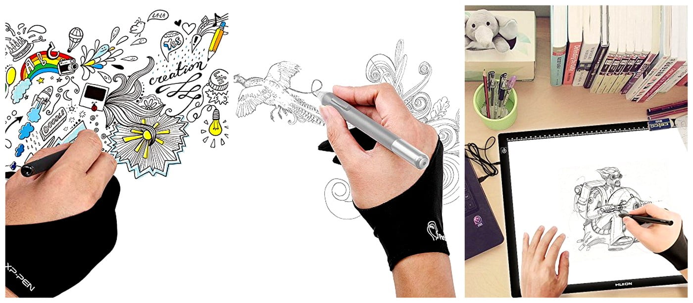  Articka Drawing Glove for Digital Drawing Tablet, iPad