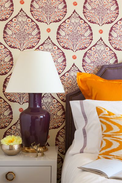 Orange And Lilac interior decor