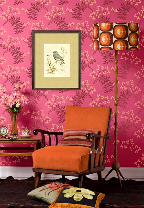 Orange And Pink interior decor