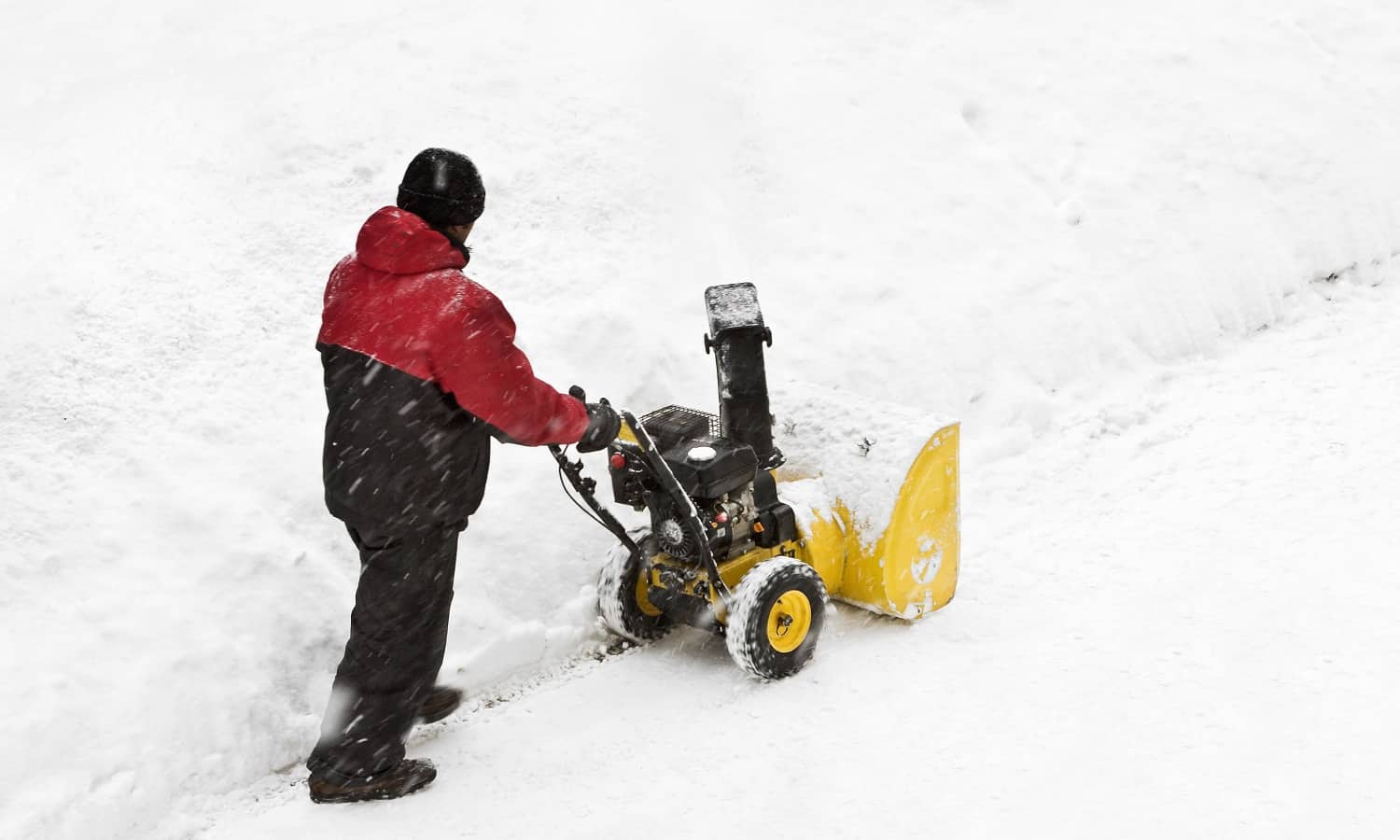 snow removal on the streets after a snowfall