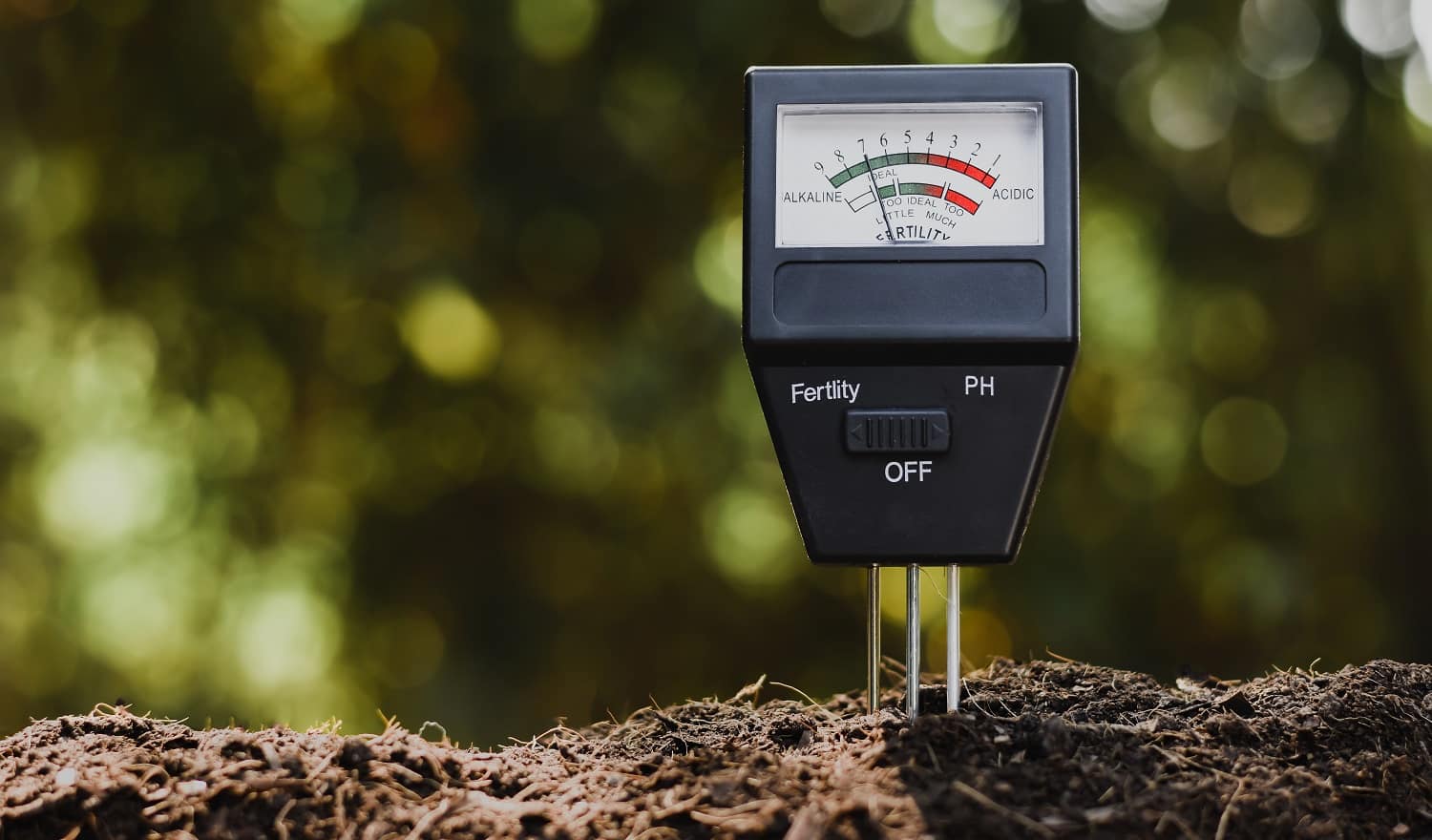 Soil pH meter and soil fertility meter for cultivation.