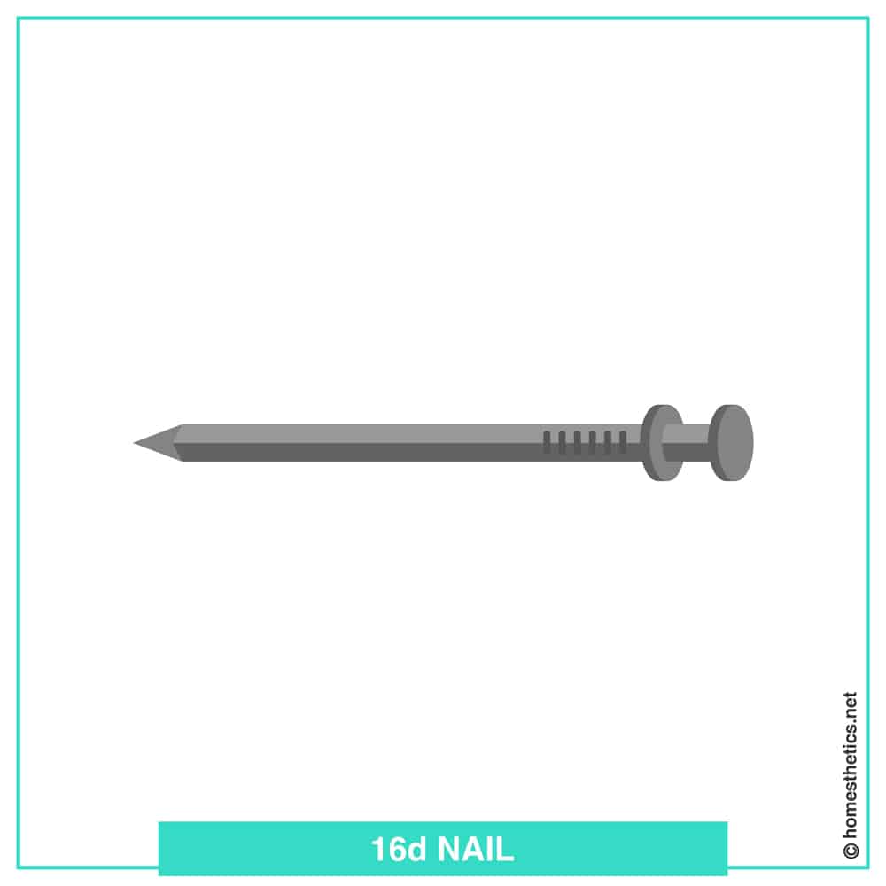 16d Nail Size for framing