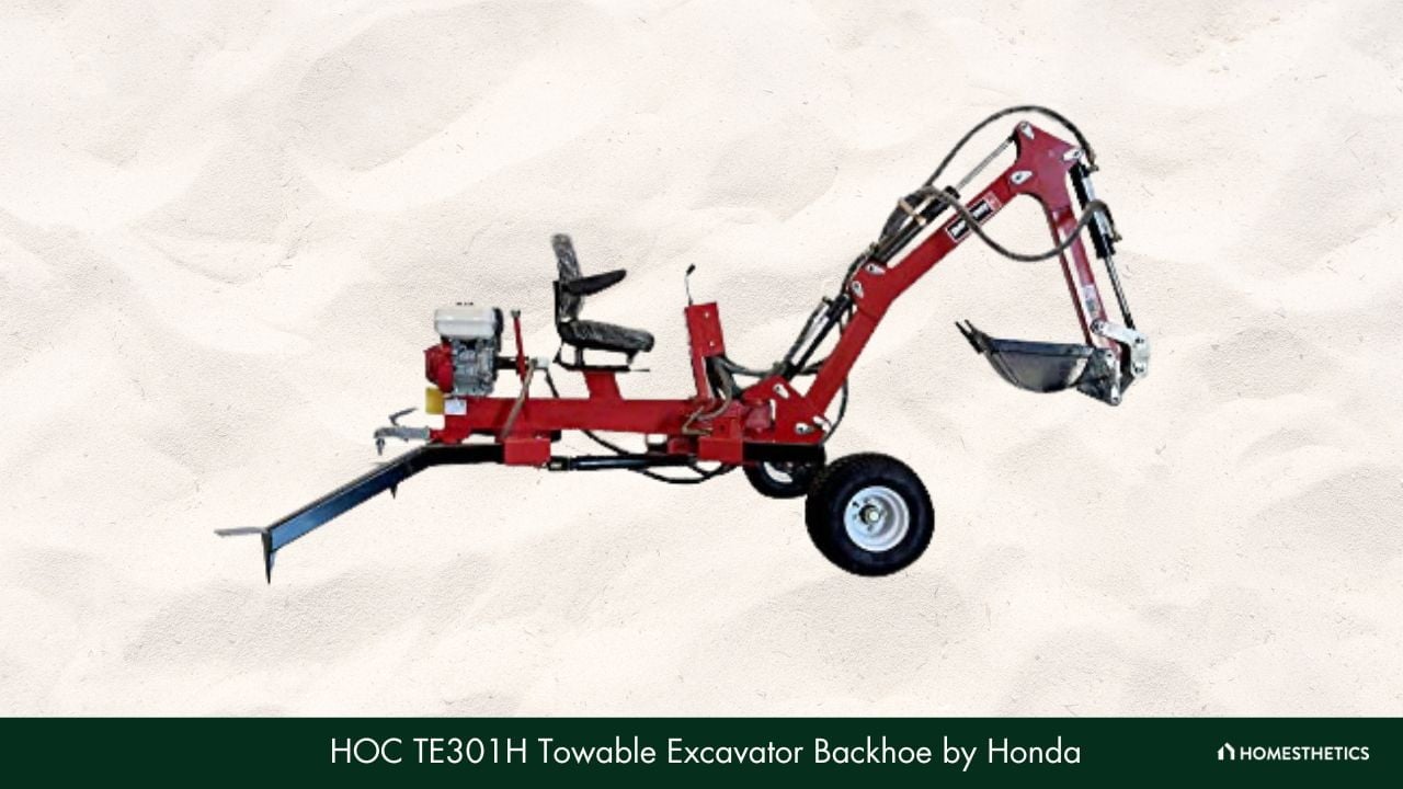 HOC TE301H Towable Excavator Backhoe by Honda