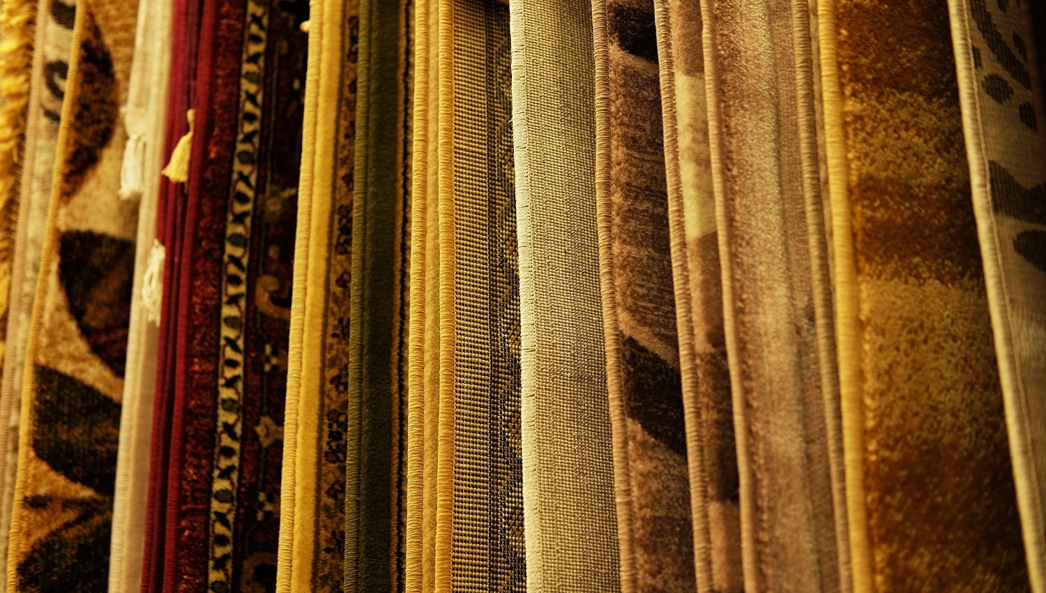 Types of Carpet on display