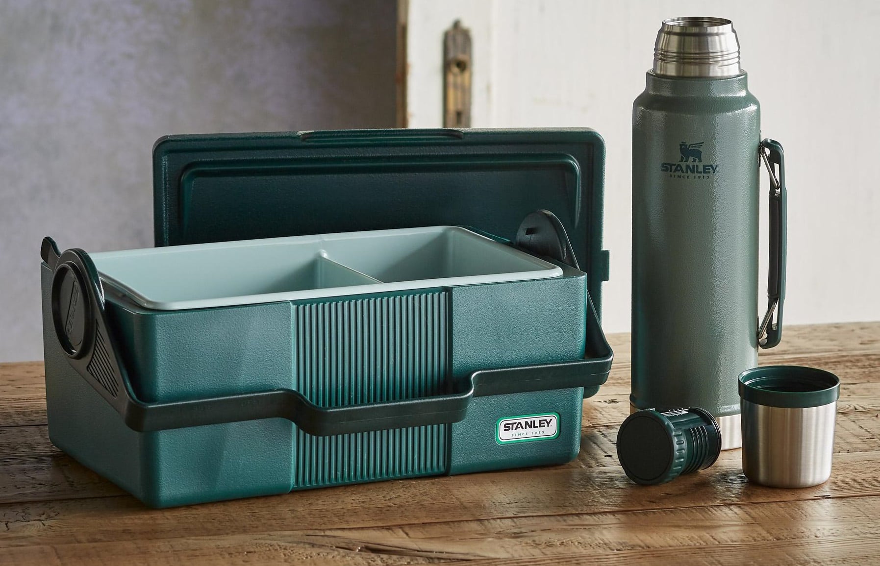 Stanley Classic Lunch Box With Thermos green Metal 7 QT/1.1 qt