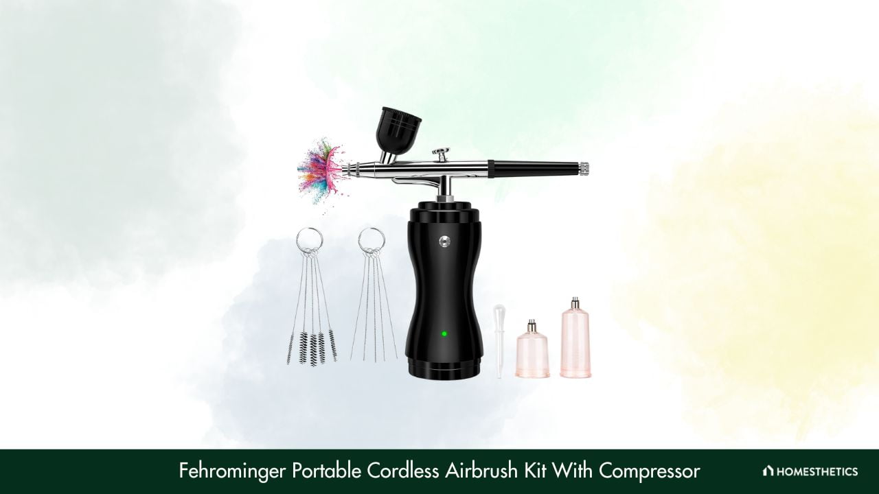Fehrominger Portable Cordless Airbrush Kit With Compressor1