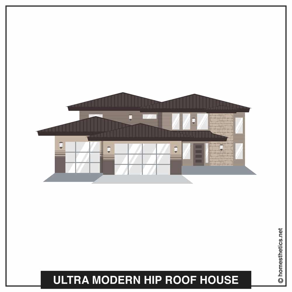 07 Ultra Modern Hip Roof House