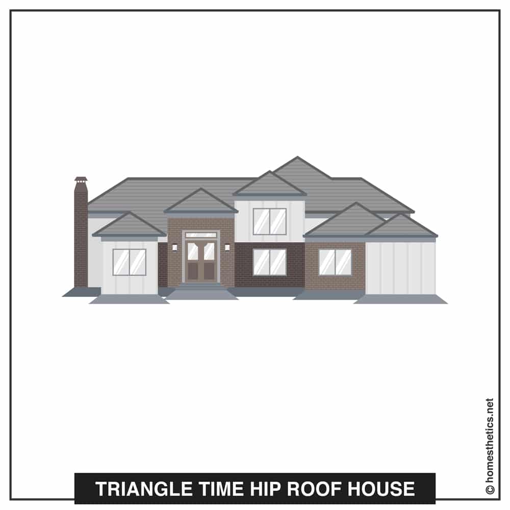 12 Triangle Time Hip Roof House