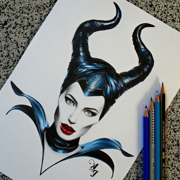 Maleficent  painting