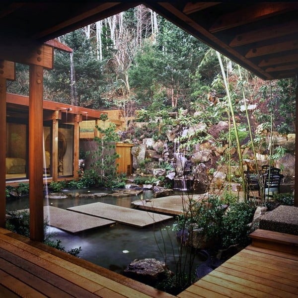 Asian Style Water Garden