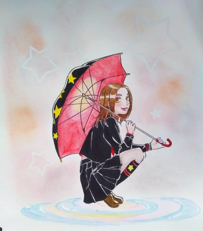 Girl With An Umbrella 