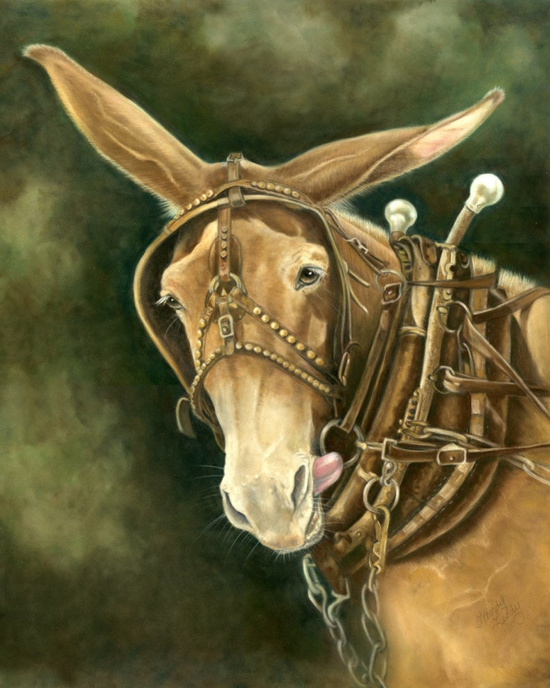 Do What- From Artist Wendy Leedy's Mule Collection