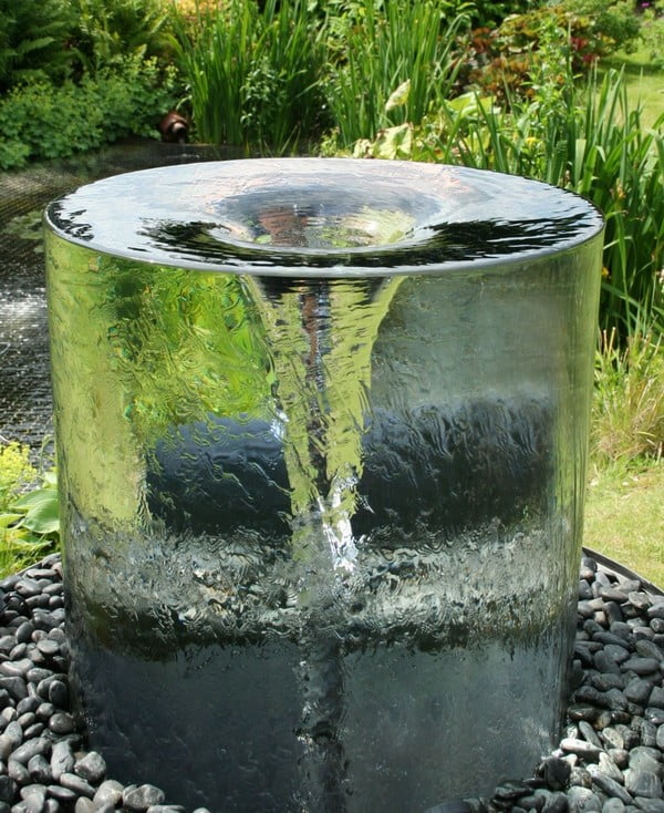 Tornado Garden Fountain In Glass Container