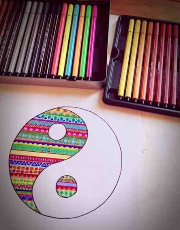 colorful drawing ideas