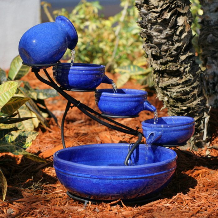 Ceramic Cascade Birth Bath Fountain