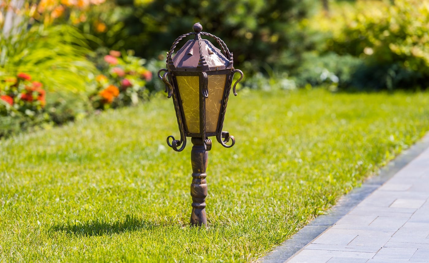 Street light in the garden