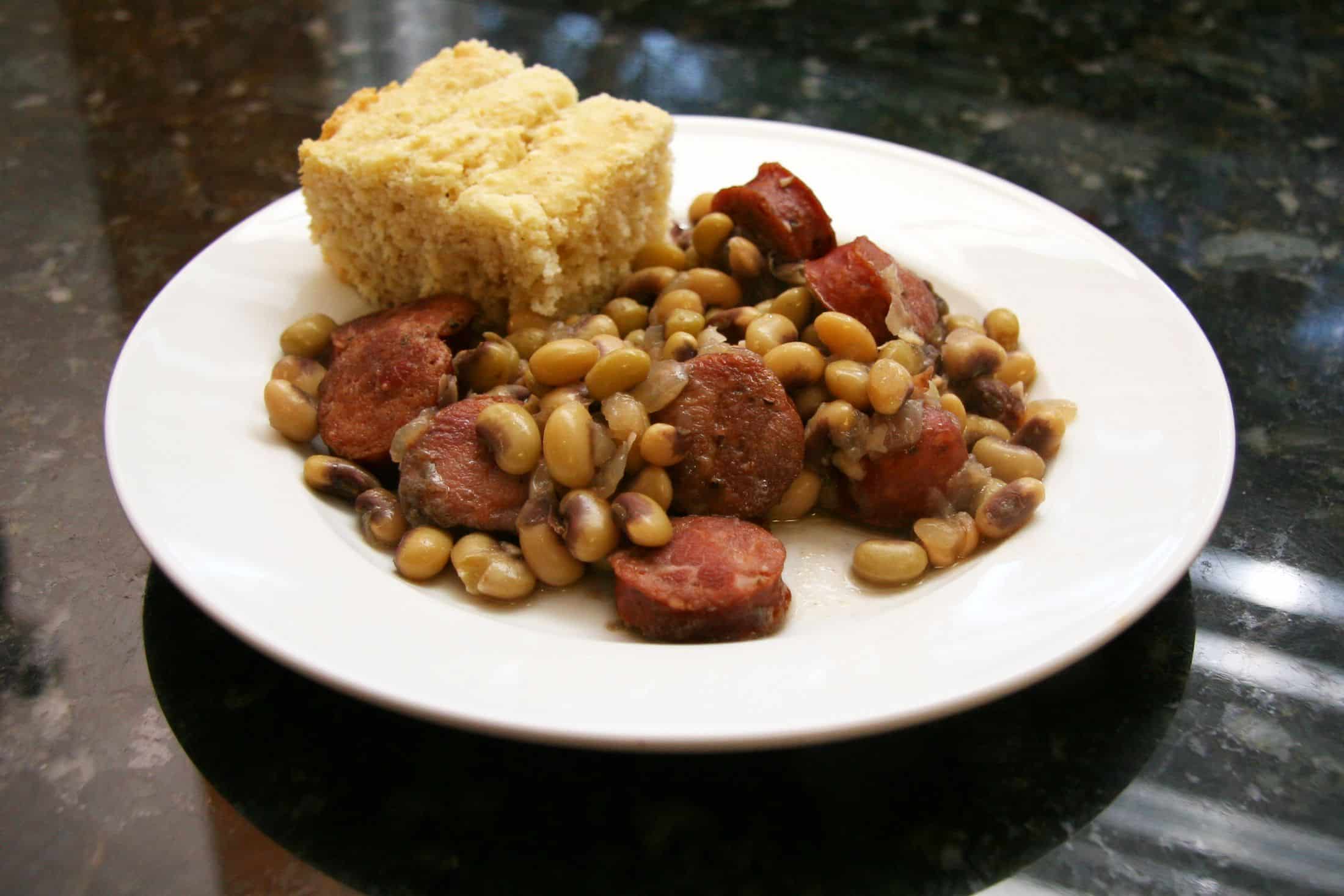 Purple Hull Peas And Sausage