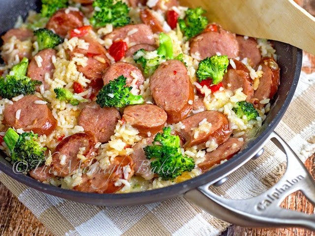 Smoked Sausage And Creamy Rice