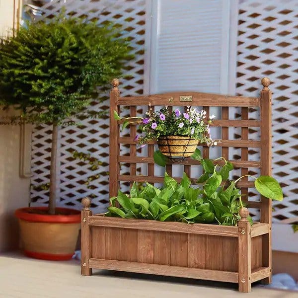 Trellis with Planter Box