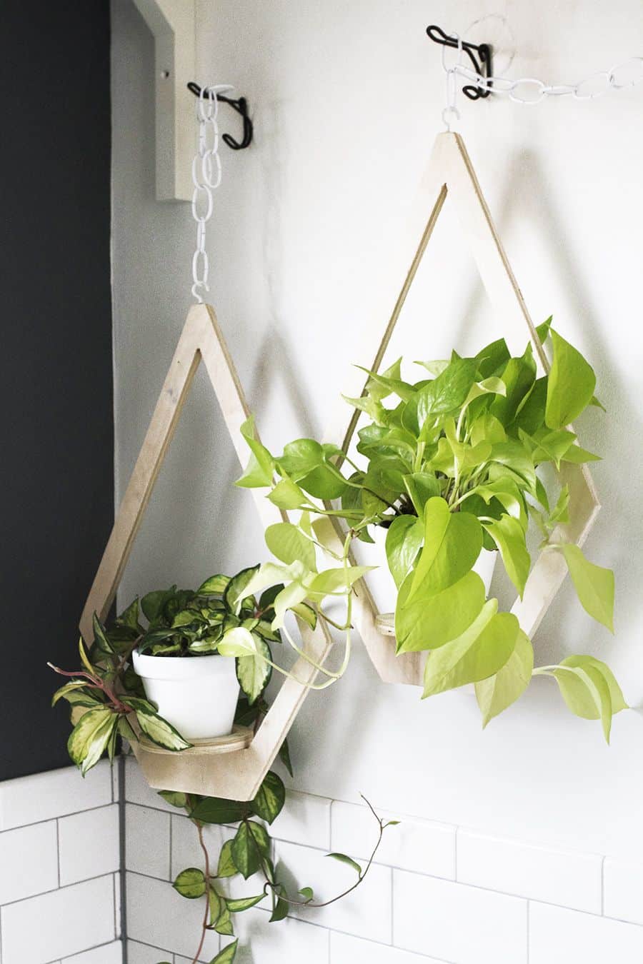 Diamond Hanging Planters