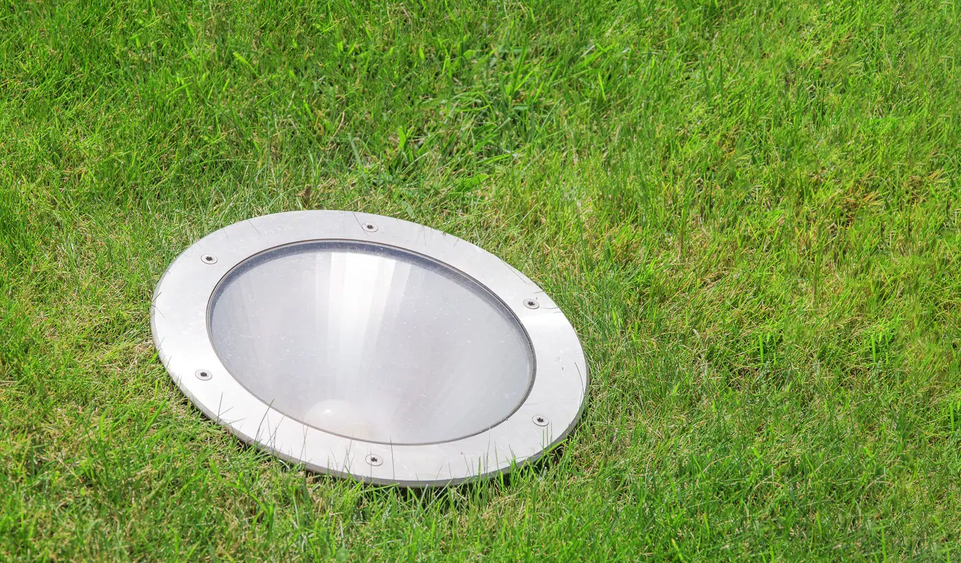Lamps for sidewalk lawns. Footpath lighting. Electricity