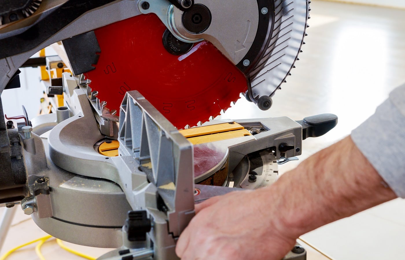 Mitre Saw in and Crosscut Timber handle, home, instrument, machine. 12-Inch Miter Saw Buying Guide.
