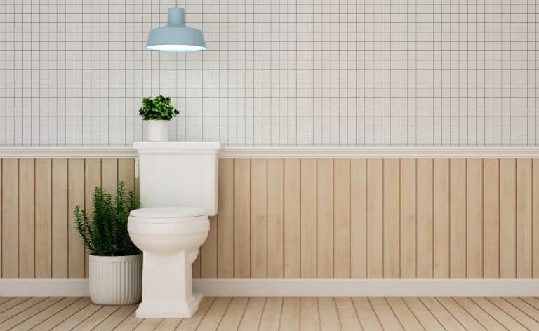 toilet design in hotel or apartment - 3D Rendering