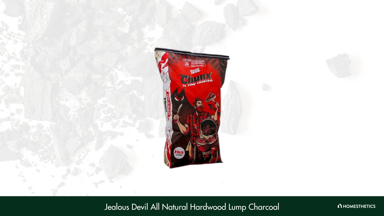 Jealous Devil All Natural Hardwood Lump Charcoal JD 20 LBS