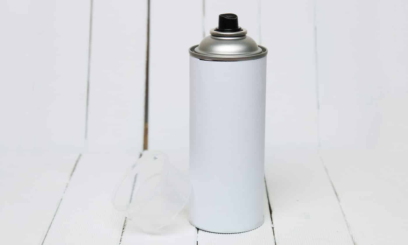 Close up view of an air pressured can blank isolated on a white background.