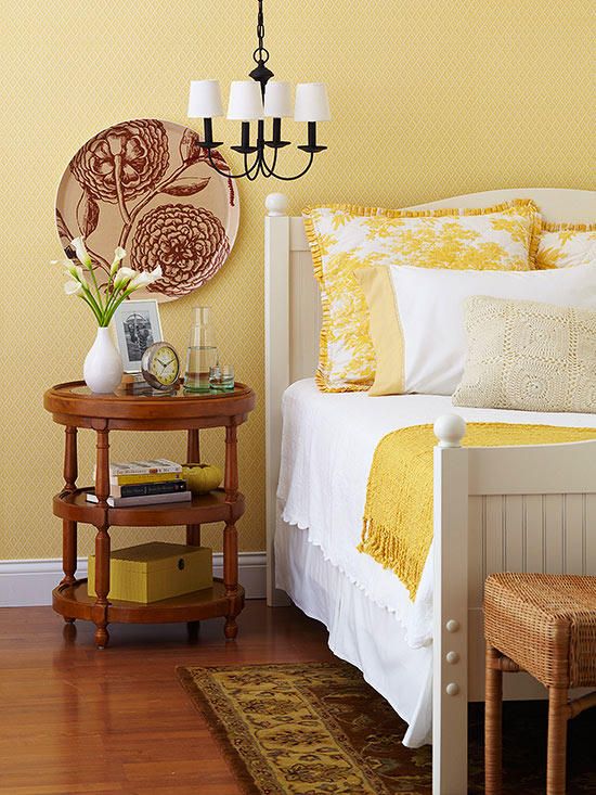 Lemon Yellow Bedroom