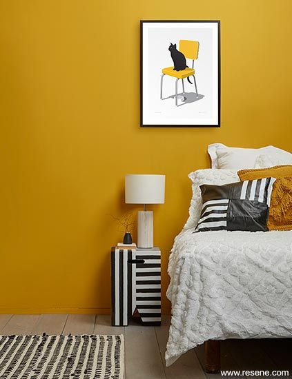 Mustard Yellow Bedroom Design