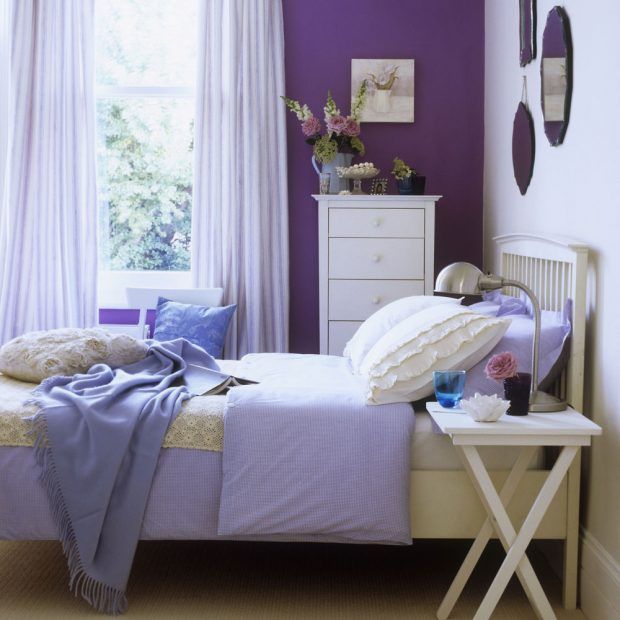 Violet Bedroom Color Design