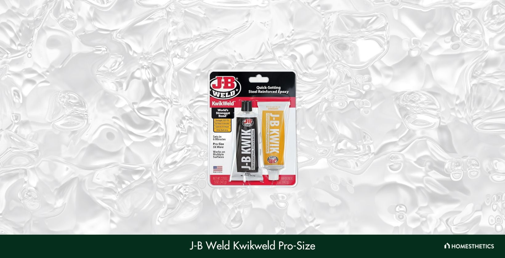 J B Weld 8271 KwikWeld Professional Size Steel Reinforced Epoxy Twin Pack