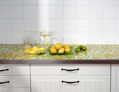 Mosaic Tile Kitchen Countertop
